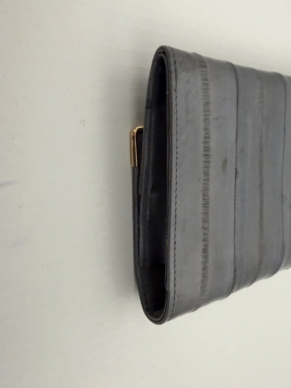 NEW Eel Skin Wallet & Checkbook Insert